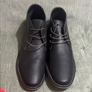 Steve Madden Men's Black Leather Shoes